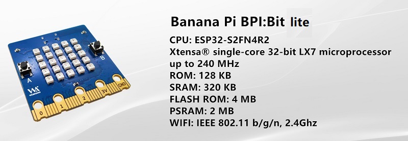 ル 年末のプロモーション Banana Pi EPS32 with board arduino and Webduino Lite BPI:bit シングルボードコンピュータ・アクセサリ